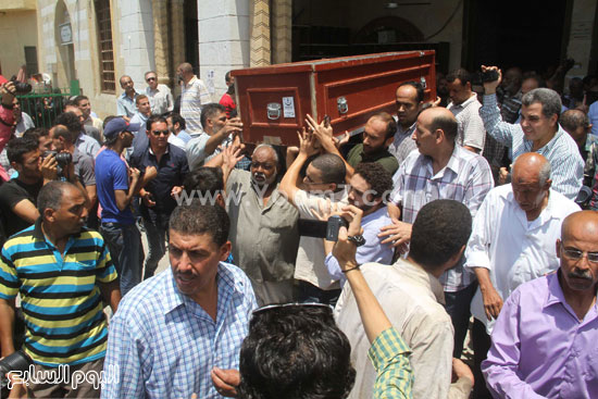  خروج الجثمان من مسجد السيدة نفيسة -اليوم السابع -7 -2015